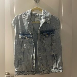 Denim Sleeveless Vest